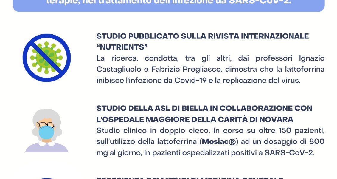 Lattoferrina e Covid-19: ulteriori conferme sull'efficacia