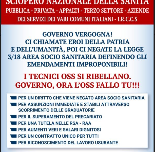 Shc: indetto uno sciopero nazionale il 27 maggio