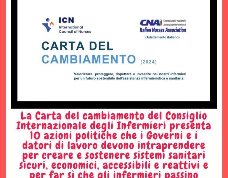 ICN e CNAI presentano ai politici la “carta del cambiamento” per valorizzare gli infermieri