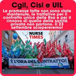 Rinnovo Contratto sanità privata: Cgil, Cisl e UIL dichiarano lo sciopero dei dipendenti Aris e Aiop