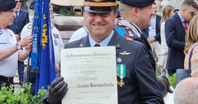 L'infermiere militare Camillo Borzacchiello nominato Ufficiale della Repubblica Italiana