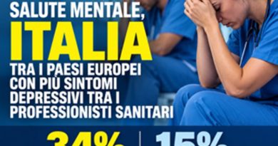 Salute mentale, indagine Nursing Up: "Italia tra i Paesi europei con più sintomi depressivi tra i professionisti sanitari"